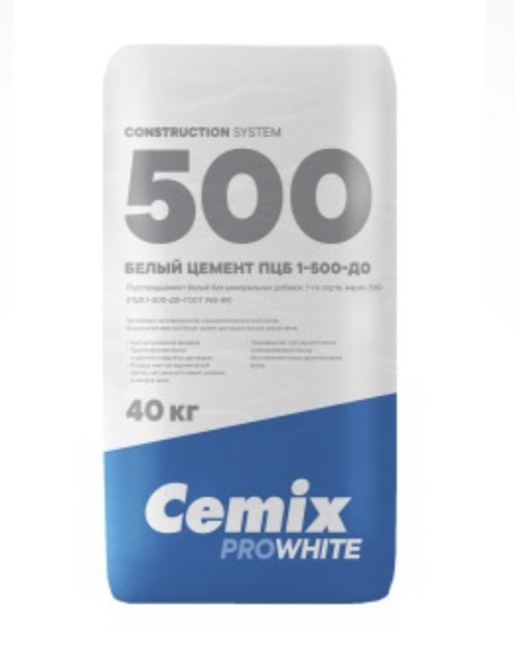 Белый цемент ПЦБ 1-500-Д0 (Cemix) 